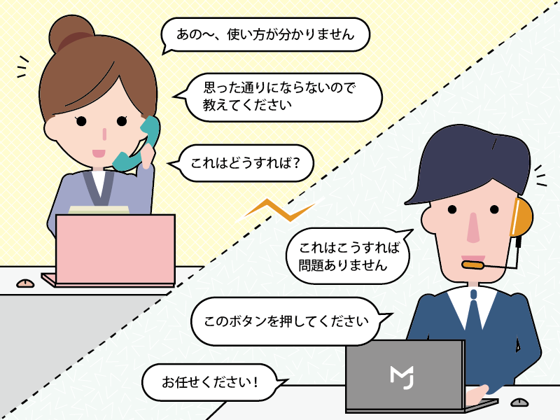 メール＆電話でサポート